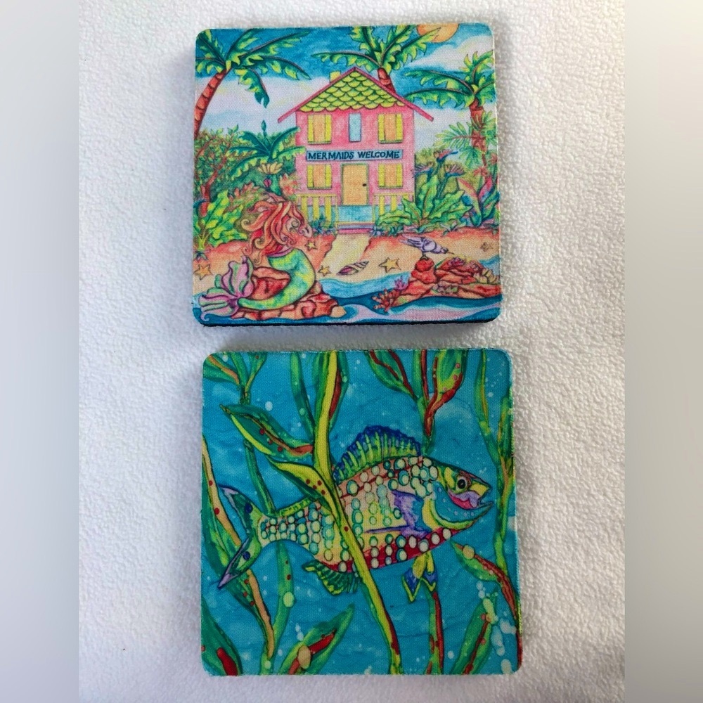 Mermaid Ocean Beach Coaster Set